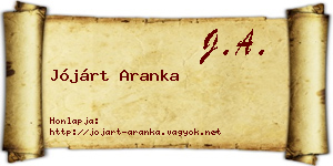 Jójárt Aranka névjegykártya